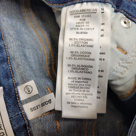 Good American Women's Size 4 Jeans Good Legs Distressed Raw Hem - Picture 7 of 7